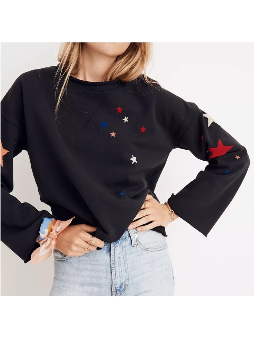 MADEWELL Black Starry Night Sweatshirt